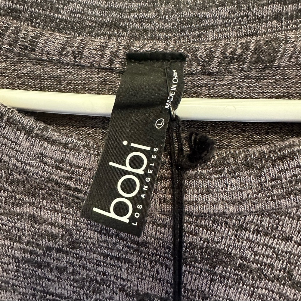 Bobi Sweater Women Long Sleeve Round Neck Lightweight Cinch Size Large - Picture 3 of 5